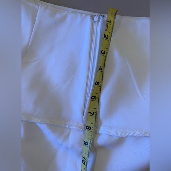 ENDLESS ROSE FLOUNCE WAIST TIE MINI SKORT ruffle white zipper size M - Picture 10 of 15